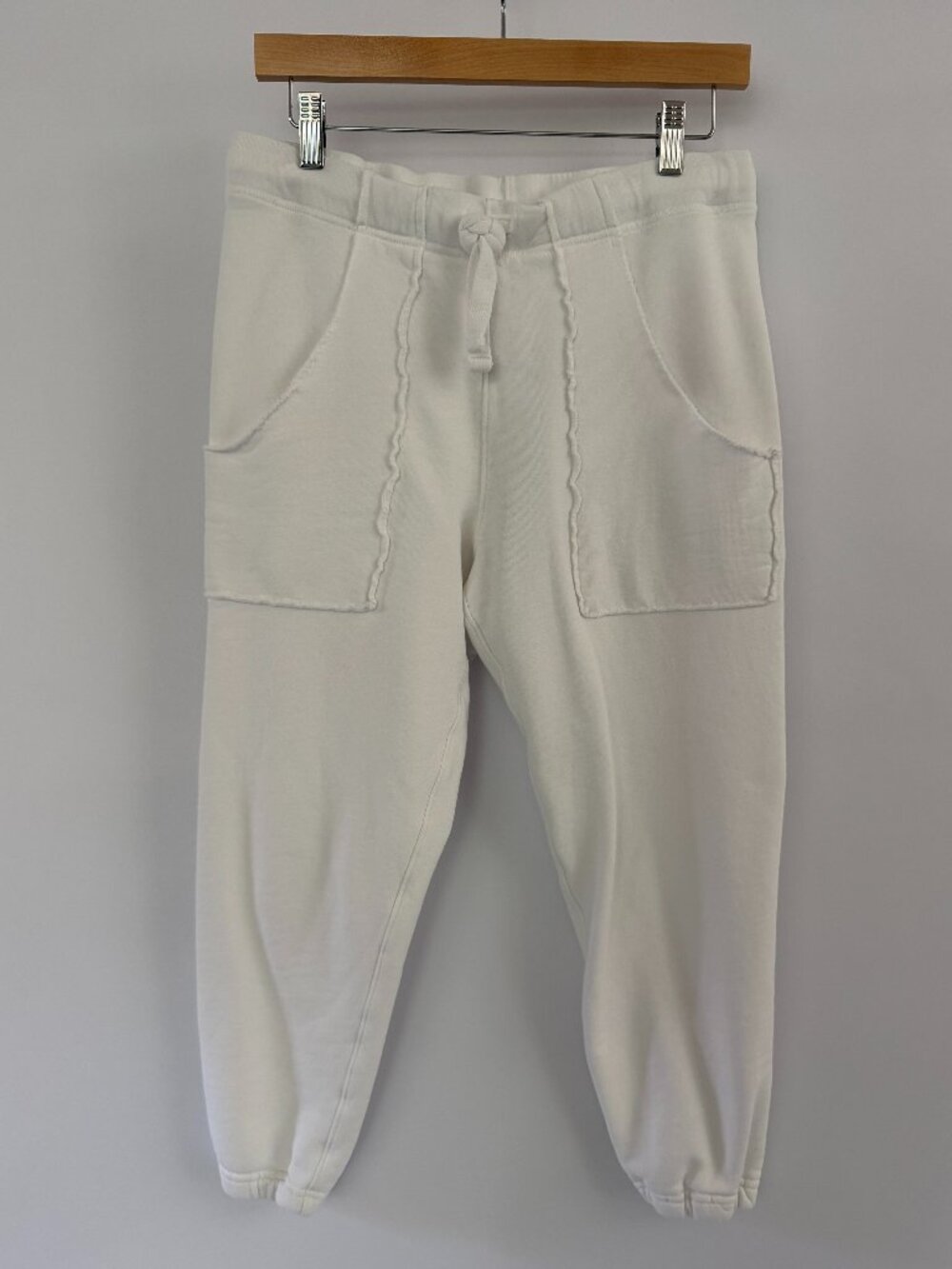 Frank & Eileen  Eamon Triple Terry Jogger White Small